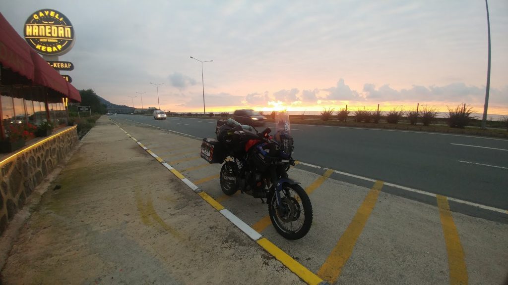Motosikletle yurt dışı turu çıkarken giresun manzarası